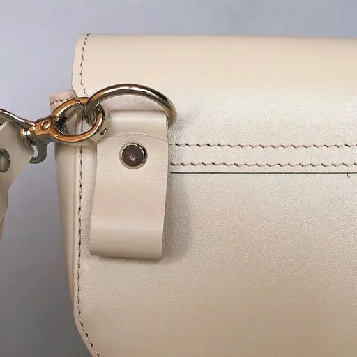 Жіноча шкіряна сумка Ruby S бежева - фото 3