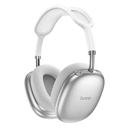 Бездротові навушники Hoco W55 Plus, накладні, ANC, BT5.4, AUX, 800mAh, 90h, Silver - фото 3