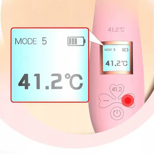 Вибратор с подогревом силиконовый кролик Lilo для женщин 25 см комбинированный бордовый - фото 8