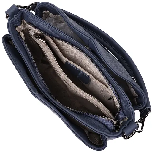 Сумка на плечо из натуральной кожи для женщин Vintage 22х18х11 см 000315856 - фото 7