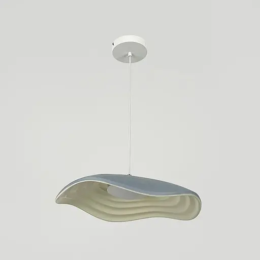 Подвесной светильник-цветок в серо-белом корпусе Ø 40х10 см | Line F | Ст. SGA31-280 Grey+White - фото 2