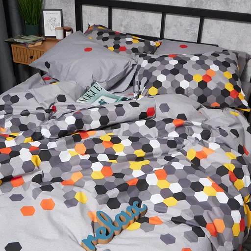 Пододеяльник Moon&Star Бязь Gold Люкс Urban Pixels Двуспальный 175x210 см - фото 3