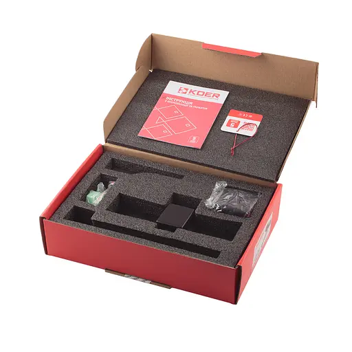 Змішувач для кухні настінний Koer KB-73010-05 KR3491 Чорний матовий - фото 4