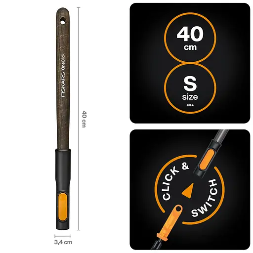 Ручка деревянная Fiskars OneClick S FSC, 40 см (1080670) - фото 3