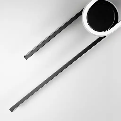 Настінний LED світильник білий з чорним Line F WM 30-800 BK - фото 7