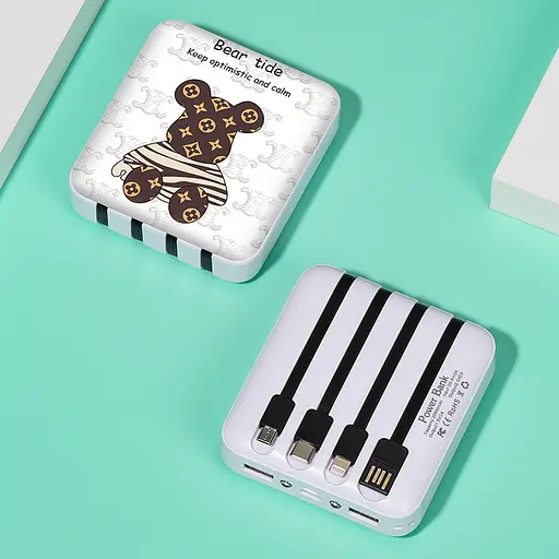 УМБ павербанк Power Bank 10000 mAh LVR 017 Bearbrick №1 (17684) - фото 2