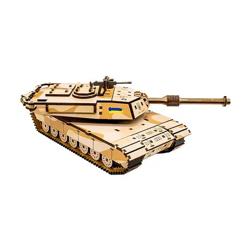 Деревянный 3D конструктор Абрамс PuzzleOk Puz-26917 187 деталей - фото 3