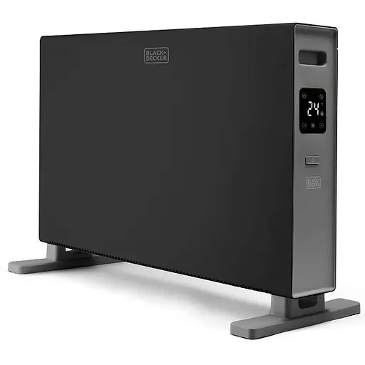 Конвекторний обігрівач BLACK+DECKER 2,0 кВт, площа обігріву 20 кв.м., підлоговий, чорний (BXCSH2001E) - фото 1