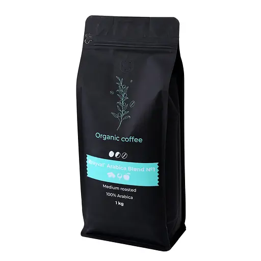 Кава в зернах Brayval 100% Arabica blend №1, 1 кг (ящик 10 кг) - фото 2