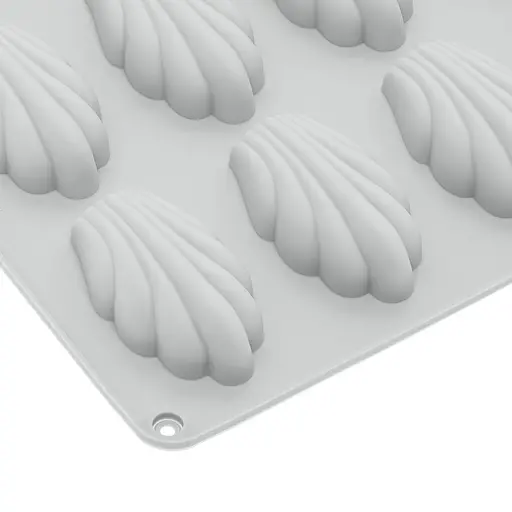 Форма силиконовая для выпечки печенья Мадлен на 18 ракушек 32х24х1.4 см C380, Kitchen Master Серый 87167 - фото 6