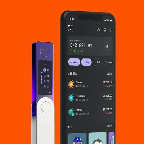 Апаратний криптогаманець Ledger Nano X Onyx Cosmic Purple - фото 5