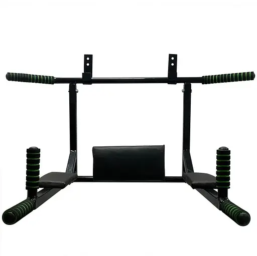 Турнік-бруси настінний "Iron" NE-TR-3B 3 в 1 з м'якими ручками чорний - фото 2