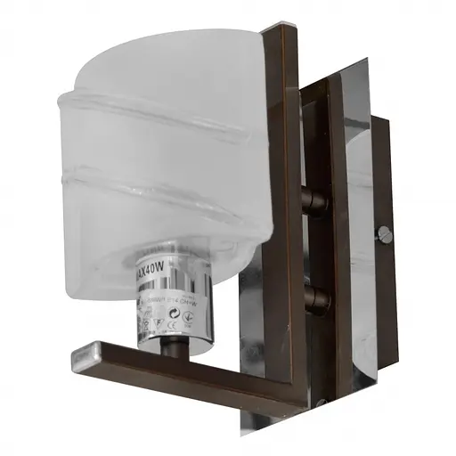 Бра Brille BR-588W/1 настінне накладне класичне E14 CH+W