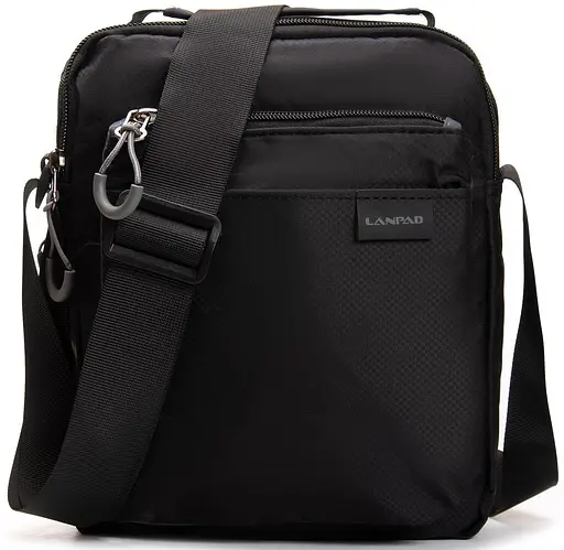 Чоловіча плечова сумка, чорний Lanpad sum0028751 - фото 3