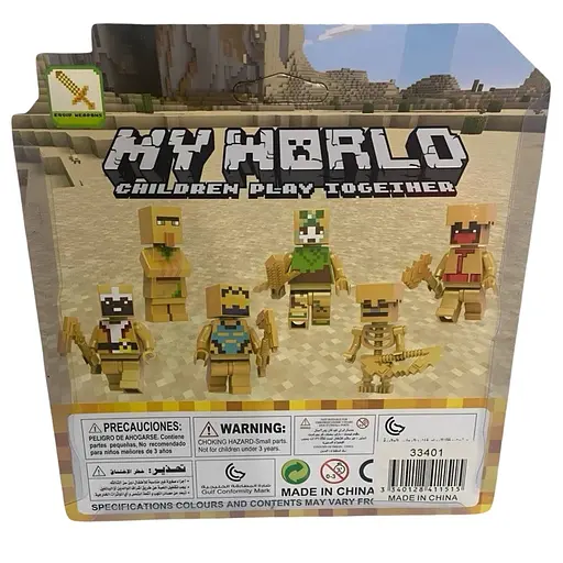 Коллекционный набор игровых фигурок "Minecraft" из 6 персонажей - фото 4