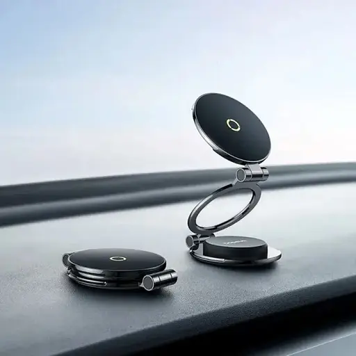 Автотримач для телефона Baseus MagPro Series II Magnetic Car Mount Stick-on Version Cosmic Black - фото 8