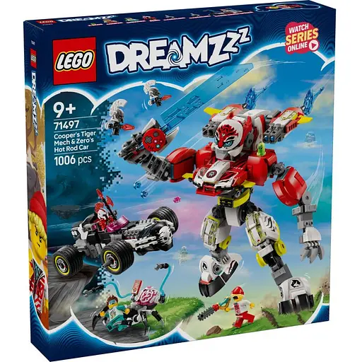 Конструктор LEGO DREAMZzz Робот-тигр Купера та Хот-род авто Зеро 1006 деталей (71497) - фото 2