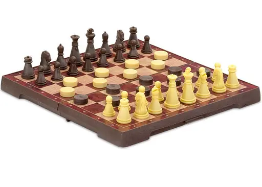 Настільна гра CAYRO Магнітні шахи-шашки малі (поле 16х16 см) (450) - фото 3