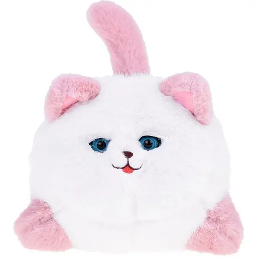 Интерактивная мягкая игрушка AiDA Smart Blinking Cat бело-розовая (AD54081) - фото 2