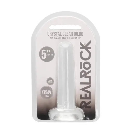 Фалоімітатор Realrock Crystal Clear Dildo 5.3" 13.5 см прозорий - фото 2