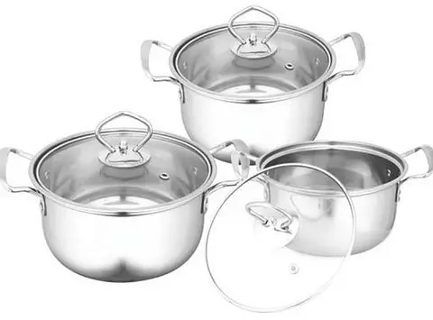 Набор кастрюль Edenberg EB-3701 6 предметов серебристый