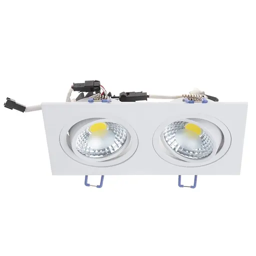 Світильник стельовий Brille LED врізний LED-173/2x5W NW WH 32-192 - фото 2