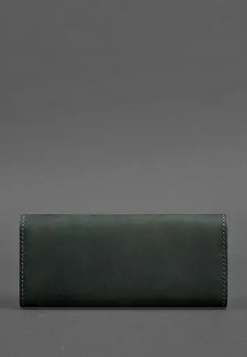 Женский кожаный кошелек Керри 1.0 зеленый Crazy Horse - фото 5