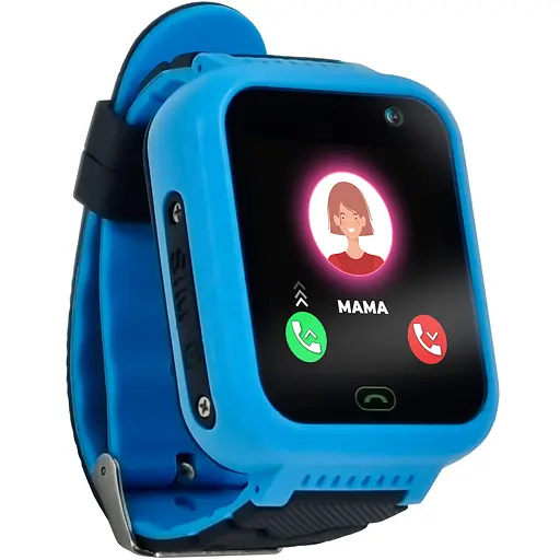 Детские водонепроницаемые смарт-часы с GPS JETIX DF22 Light Edition оригинальные с телефоном и камерой (Blue) - фото 2