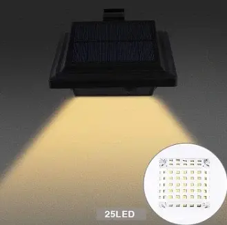 Сонячна лампа KEENZO чорна 15 см 1 шт. - фото 2