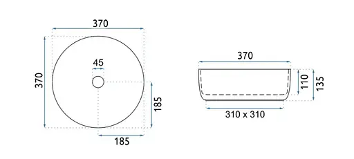 Умивальник Rea Sami green matt хакі накладний REA-U4567, Цветной - фото 7