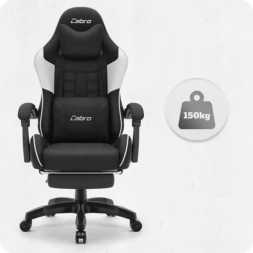 Крісло Cabro C501 Black-White тканина - фото 8