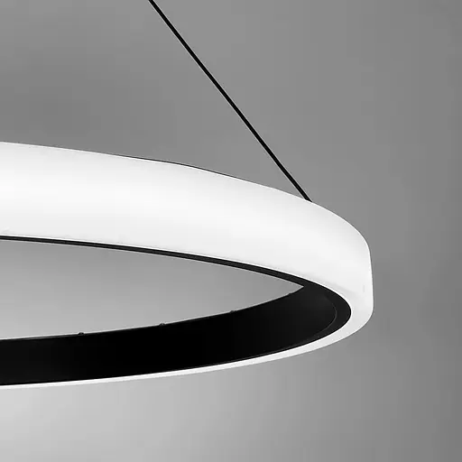 LED люстра подвесная в черном кольцевом корпусе Ø 90 см | Line F | Ст. MJ313-900 BK - фото 5