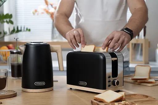 Ardesto Электрочайник EKL-F420WWD, 1.7л, металл, мат, Strix, черный - фото 7