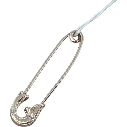 Золота брошка-шпилька Гаразд з діамантом. 3083329