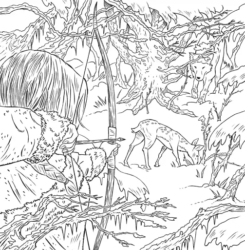 Двір шипів і троянд. Розмальовка - фото 5