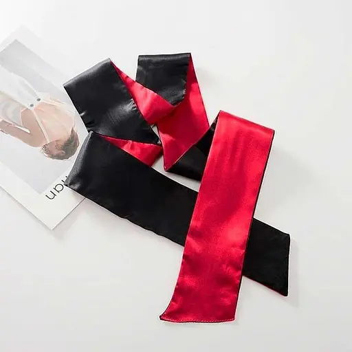 Повязка для глаз Face Bandage красно-черный, 15 см One size (K0762-1) - фото 3