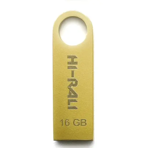 Флеш накопитель USB 16Gb Hi-Rali Shuttle золотистый USB 2.0 (HI-16GBSHGD) - фото 1