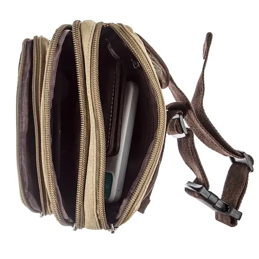 Чоловіча сумка-бананка Vintage 22х15х4,5 см acs0016119 - фото 4