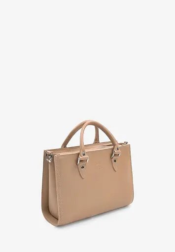 Жіноча шкіряна сумка Fancy карамель краст - фото 3