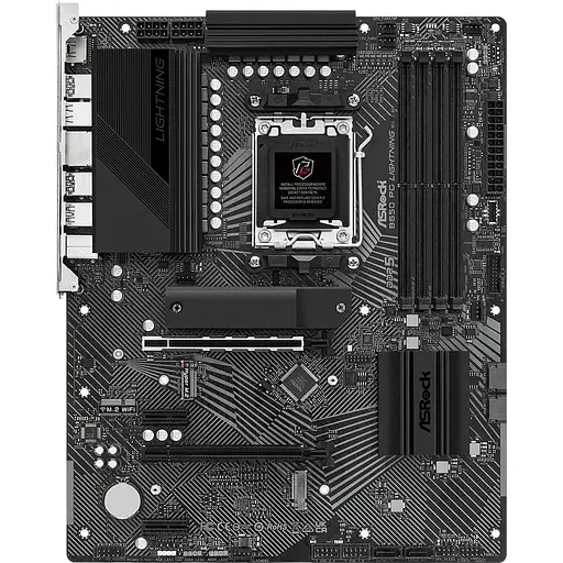 Материнская плата ASRock B650 PG Lightning (AM5/B650, 4xDDR5, 2xPCIex16, HDMI, 4xSATAIII, 3xM.2, 2.5GLan, 7.1ch, ATX)