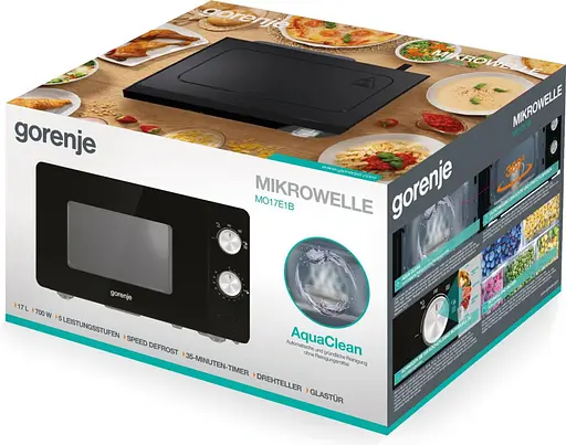 Микроволновая печь Gorenje, 17 л, механическое управление, 700 Вт, черная - фото 6