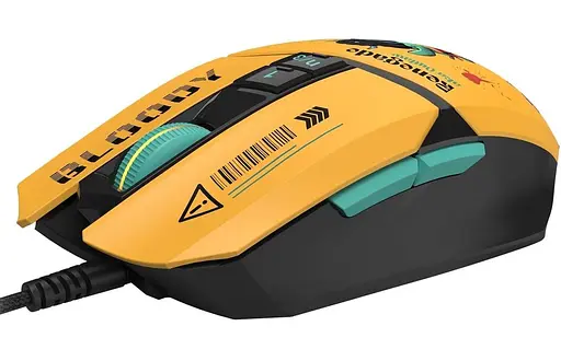 Миша Bloody A4Tech W63 Max Renegade Sunset Yellow (W63 Max Renegade Sunset) - фото 7