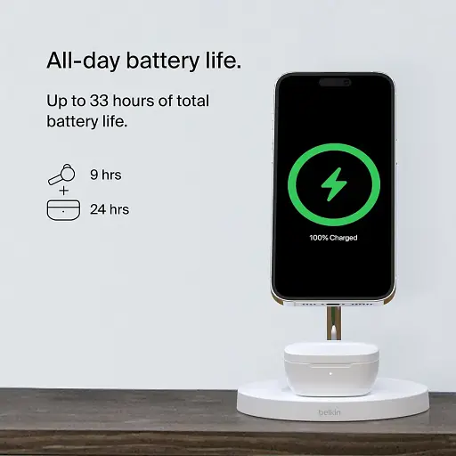 Наушники Belkin TWS Soundform Rhythm True Wireless белые - фото 5