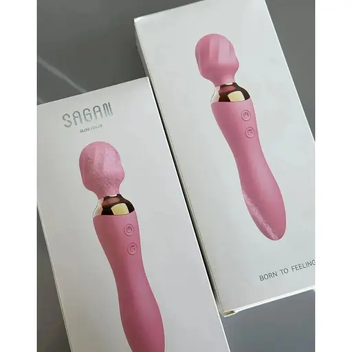 Член із зігріваючою віброголовкою рожевий, червоний - фото 4