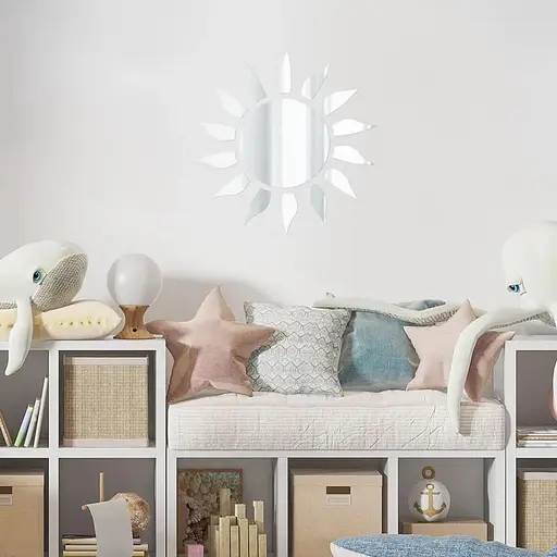 Дзеркальний декор Wall Sticker SW-00002501 акриловий самоклеючий 15 шт. срібло - фото 6