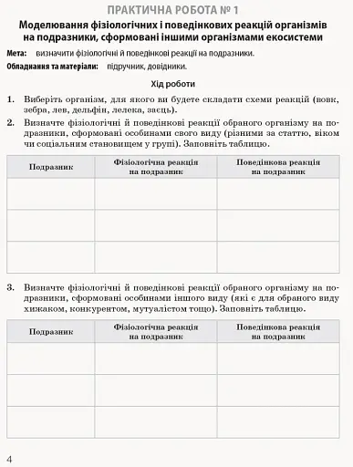 Біологія і екологія. Профільний рівень. Зошит для практичних робіт. 11 клас - фото 7