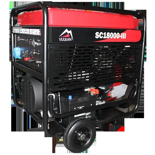 Генераторна установка SC18000-III 1ф 15 кВт, ел.старт, бак-60л, кнопка