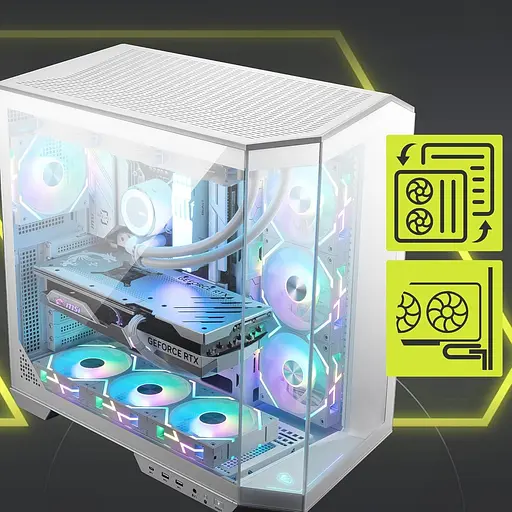 Корпус MSI MAG PANO 100L PZ WHITE (MAG PANO 100L PZ WHITE) без блока питания - фото 6