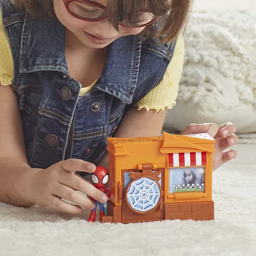 Набор игрушечный Hasbro Spidey and Hi Amazing Friends City Blocks Pizza Spidey (F6688_F8360) - фото 6