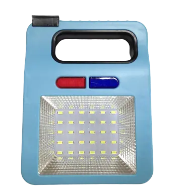 Ліхтар перенесення.з ручкою "Тривога" LED синій кемпінг 30диод. АКБ (4реж.+шнурUSB+соняч.батар)(R168В) R - фото 1